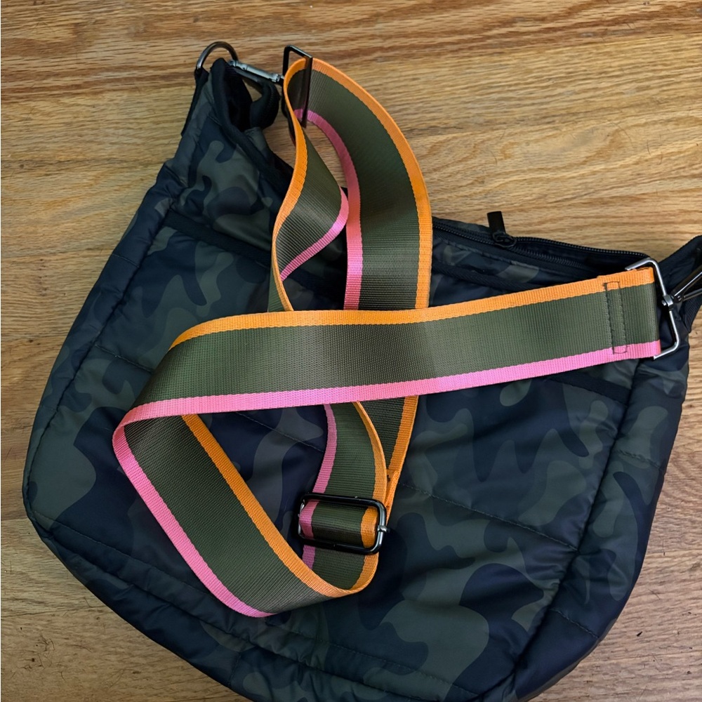 Haute Shore Neoprene Crossbody Bag Full size with Top and Front Zipper entries - Picture 4 of 7
